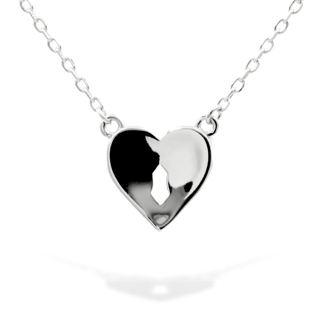 "Find the Key to My Heart" Necklace in Sterling Silver