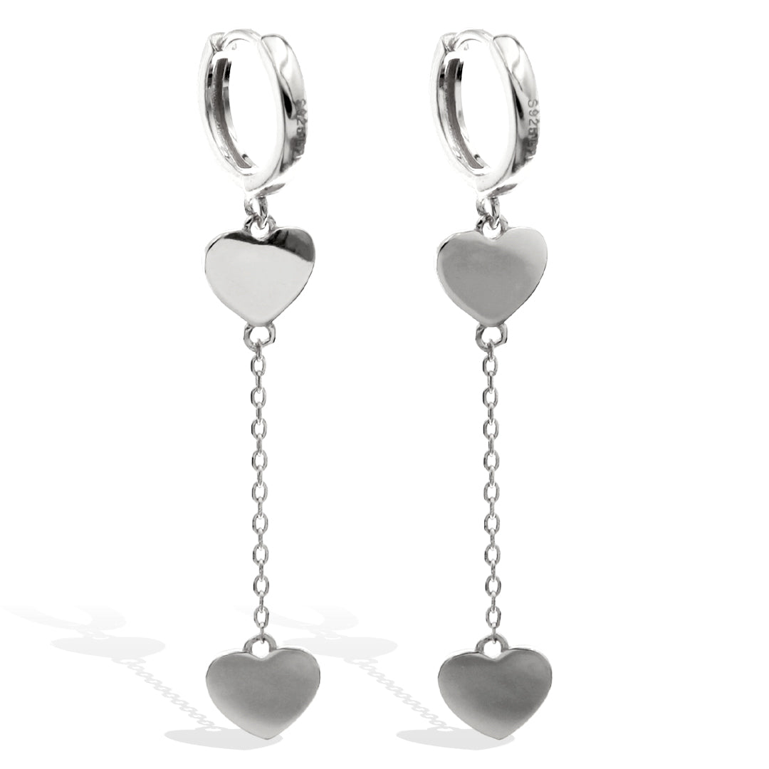 "In Love" Earrings in Sterling Silver