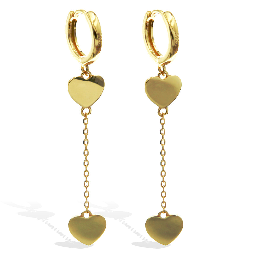 "In Love" Earrings in Gold Vermeil