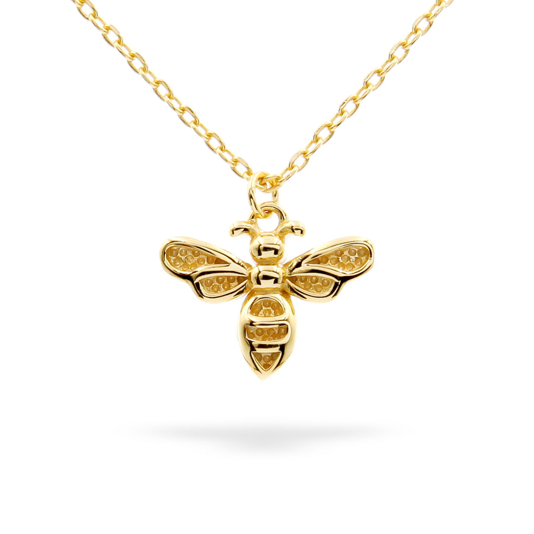 "Bee Cool" Necklace in Gold Vermeil