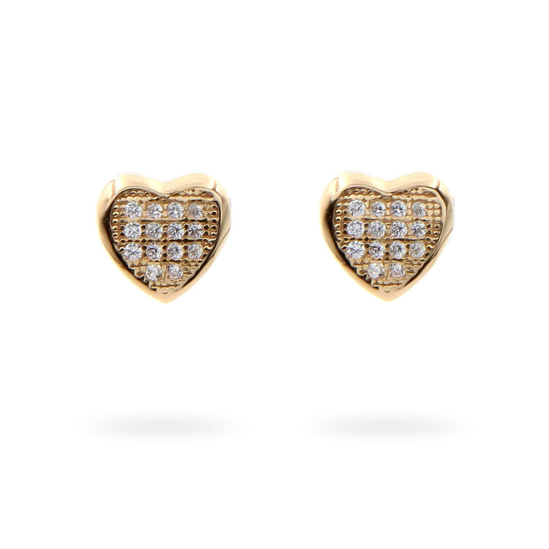 "Sparkling Hearts Of Gold" Earrings