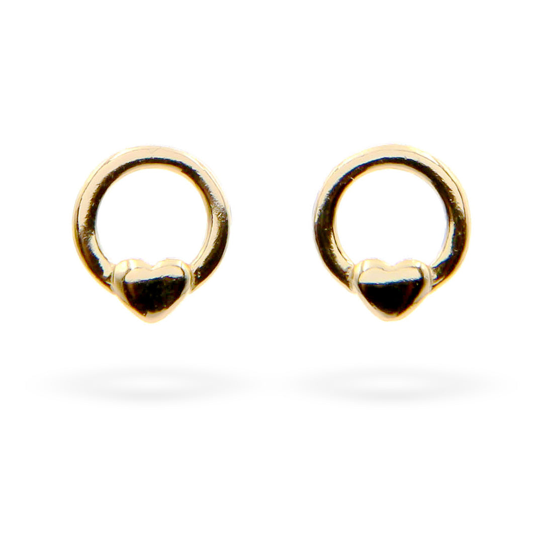 "Rings of Love" Earrings in Gold Vermeil