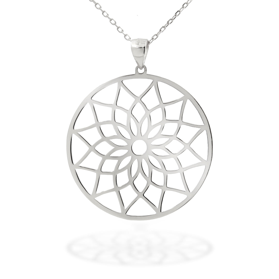 "Dream Catcher" Necklace in Sterling Silver