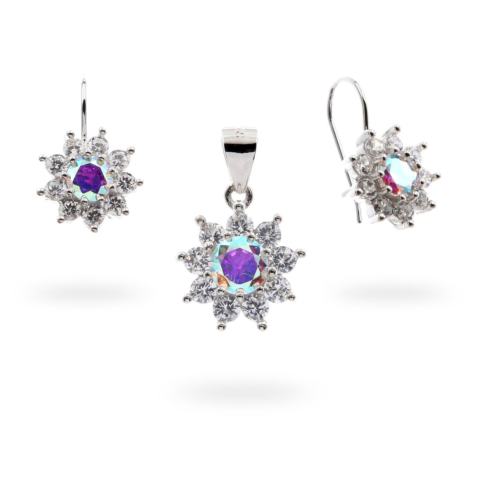 "Equilibra" Set of Earrings and Pendant