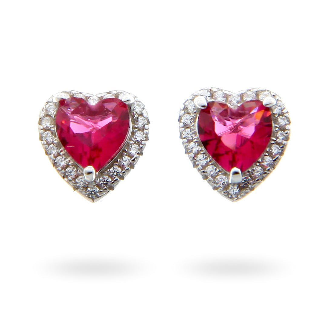 "Heart of Ruby" Earrings