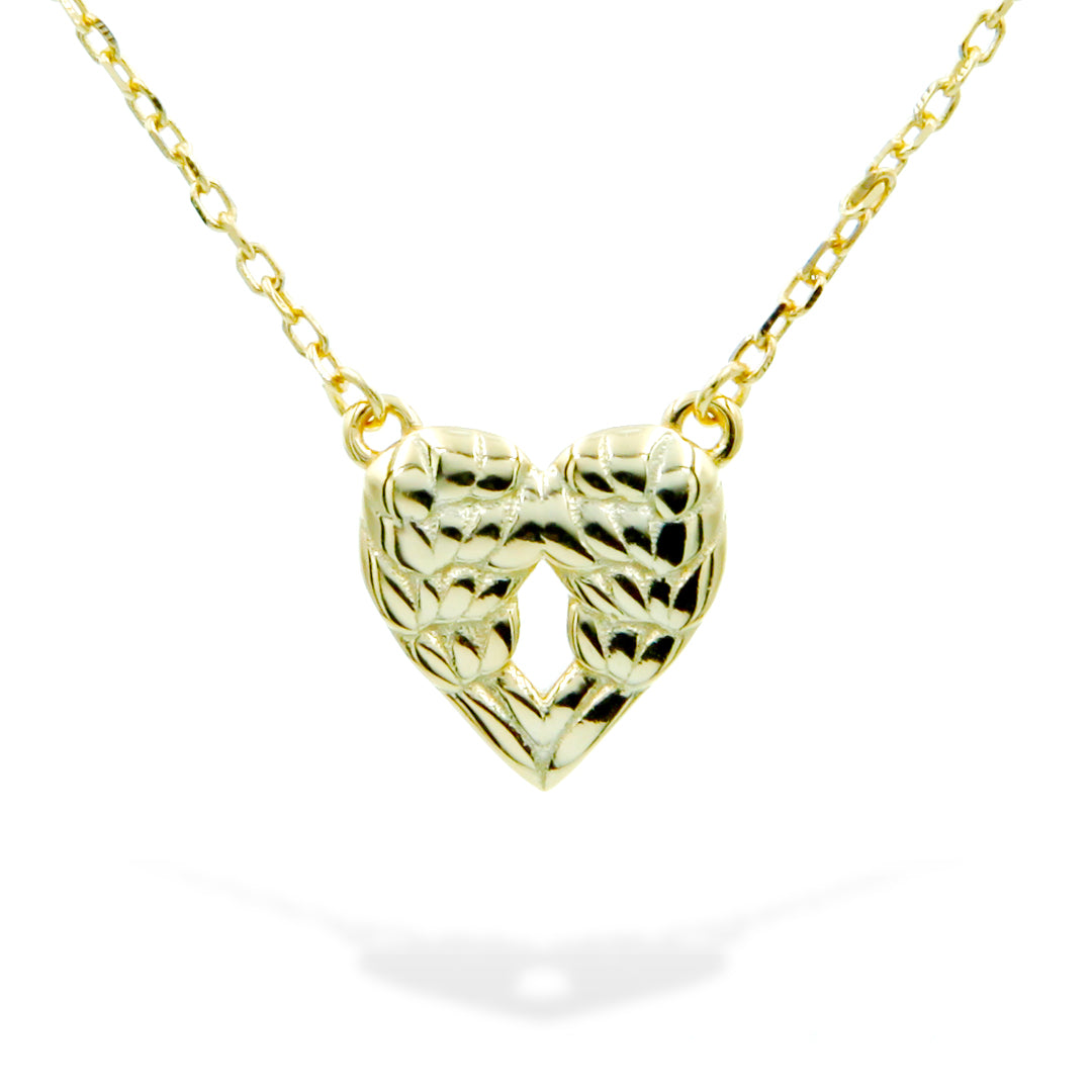 "Find the Key to My Heart" Necklace in Gold Vermeil