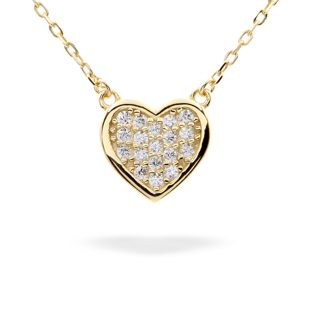 "My Heart" Necklace in Gold Vermeil