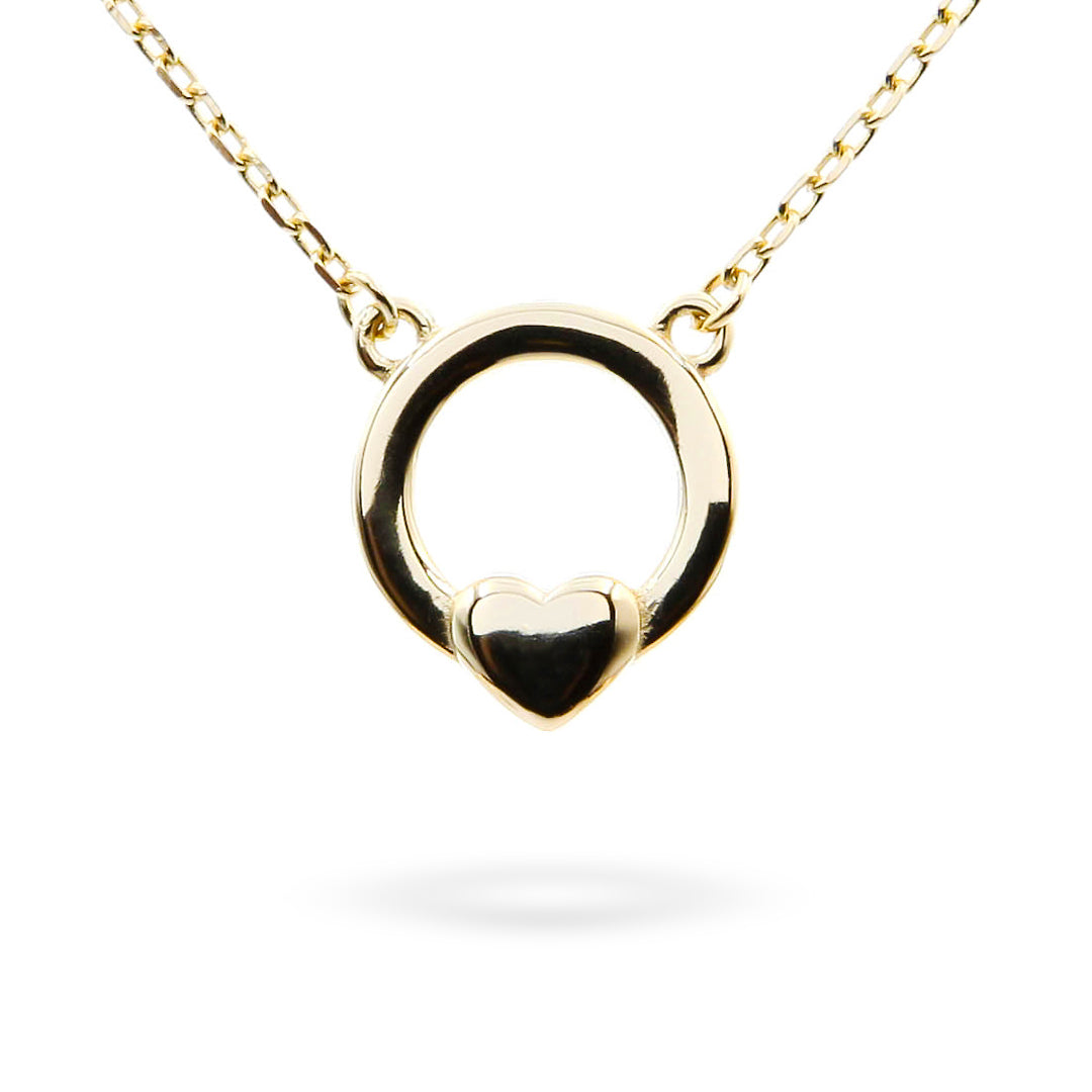 "Ring of Love" Necklace in Gold Vermeil