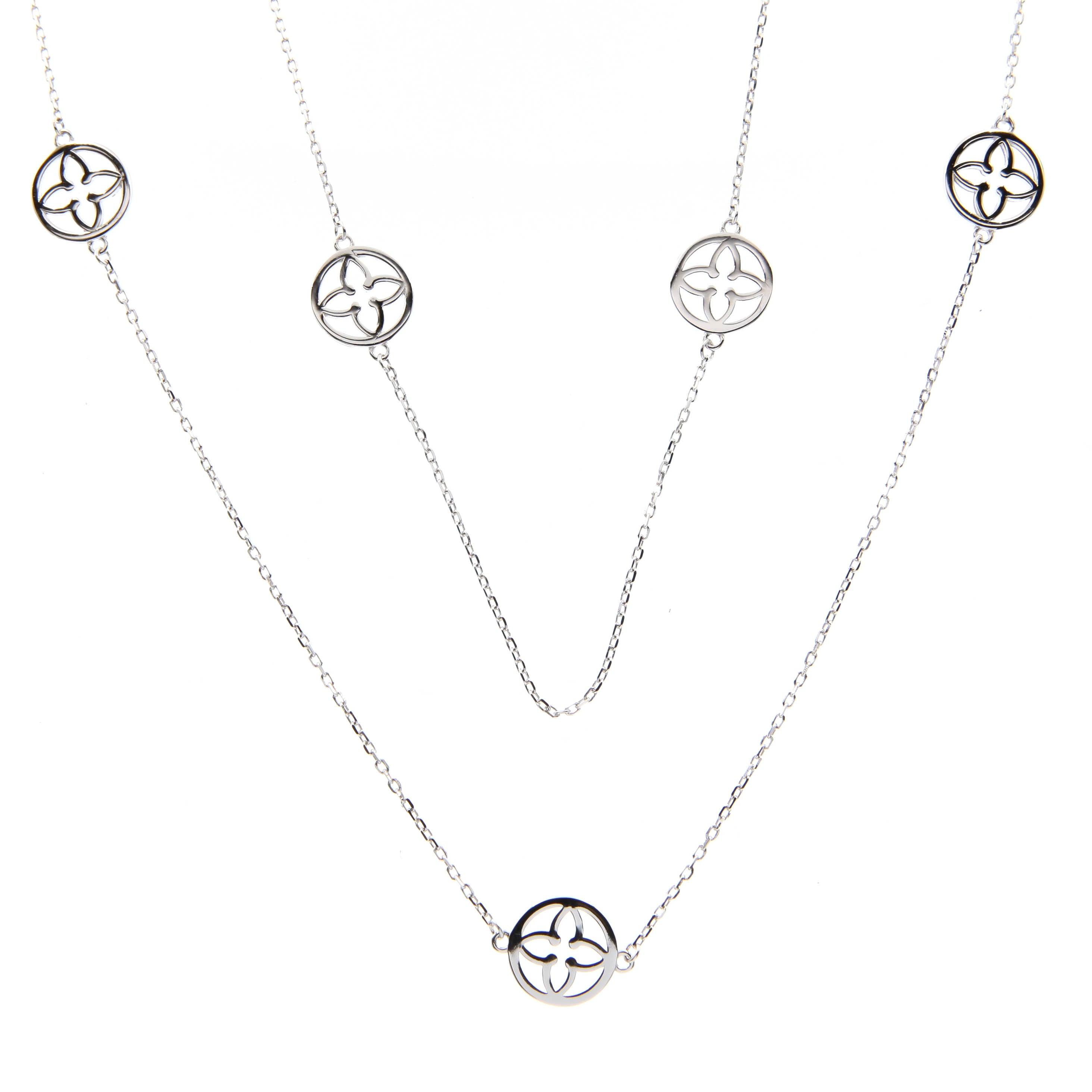 "Frangipani" Necklace in Sterling Silver