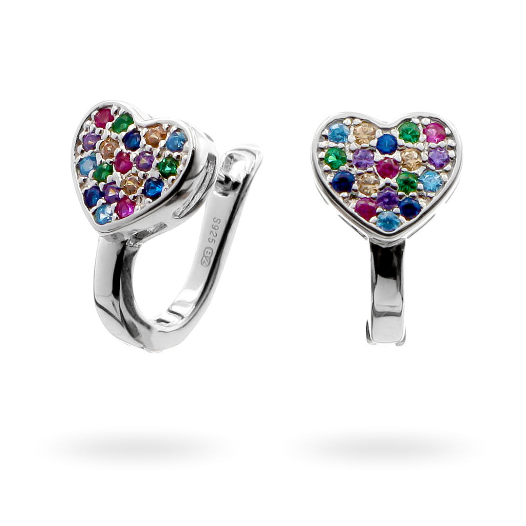 "Colors of Love" Earrings in Sterling Silver