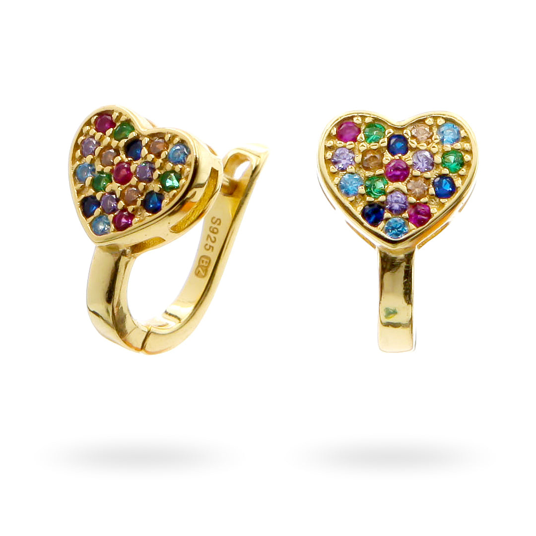 "Colors of Love" Earrings in Gold Vermeil