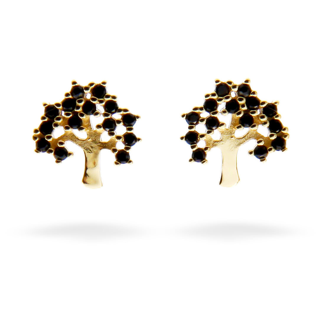 "Tree of Life" Earrings in Gold Vermeil