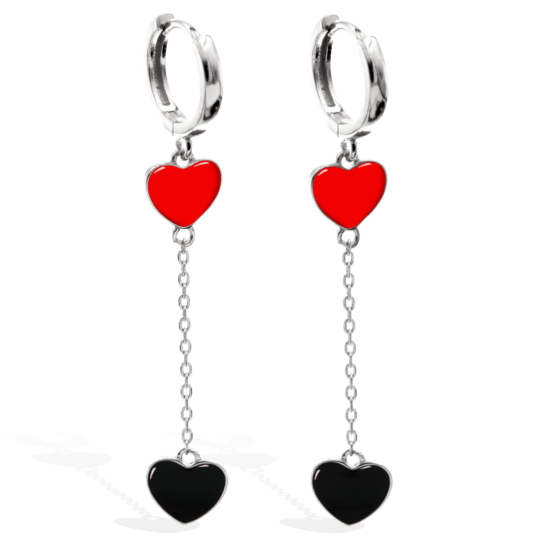 "In Love" Earrings in Sterling Silver