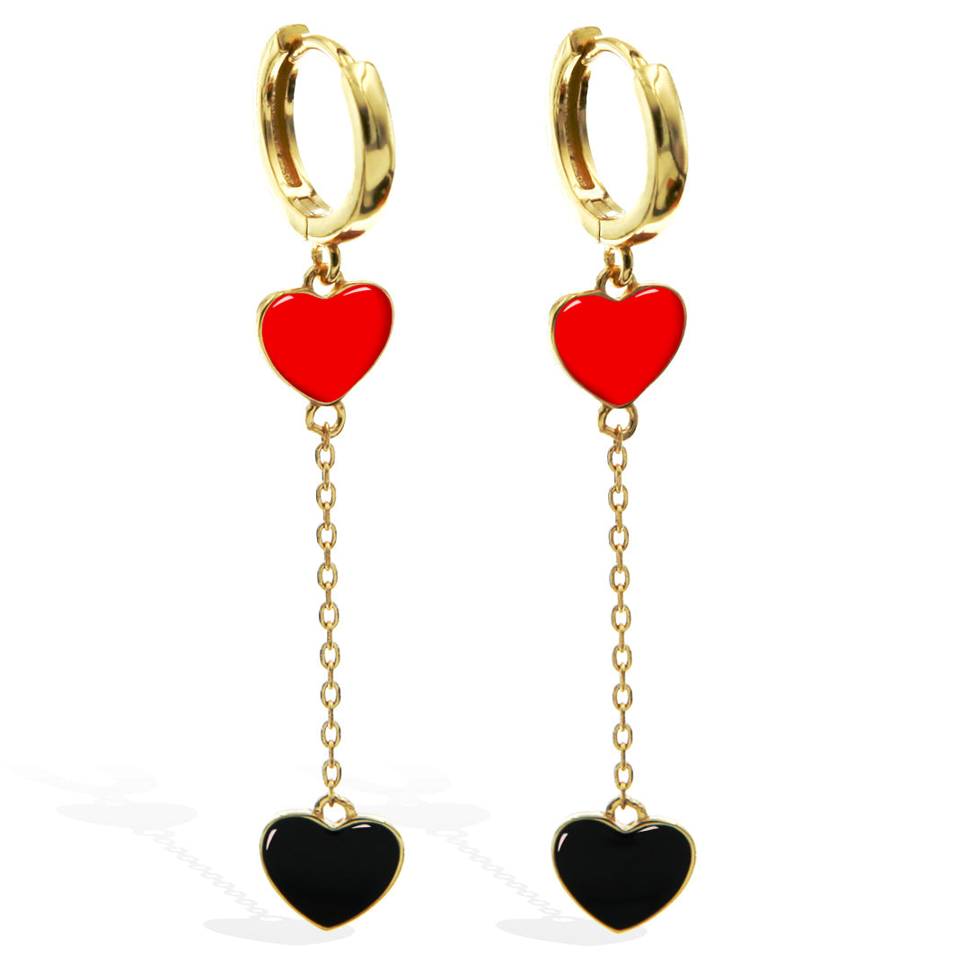 "In Love" Earrings in Gold Vermeil