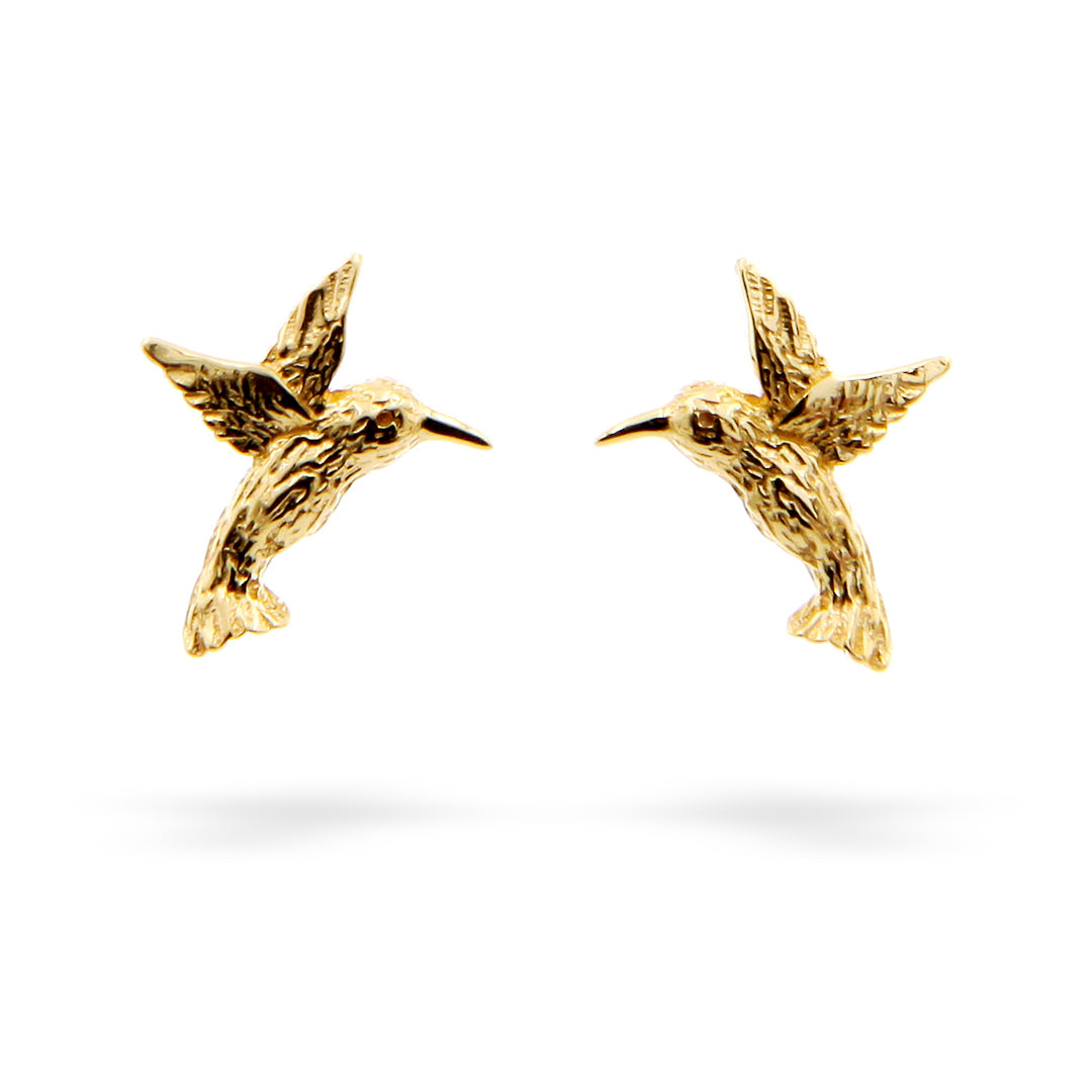 "Colibrì - Hummingbird" Earrings in Gold Vermeil