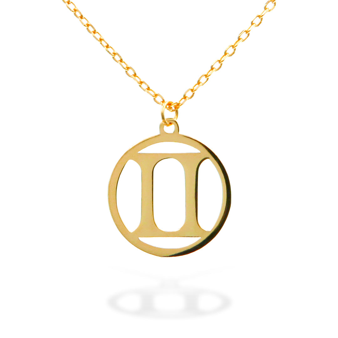 Horoscope Sign "Gemini" Necklace in Gold Vermeil