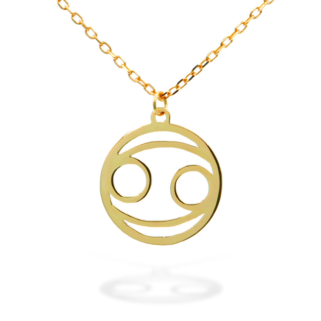 Horoscope Sign "Cancer" Necklace in Gold Vermeil