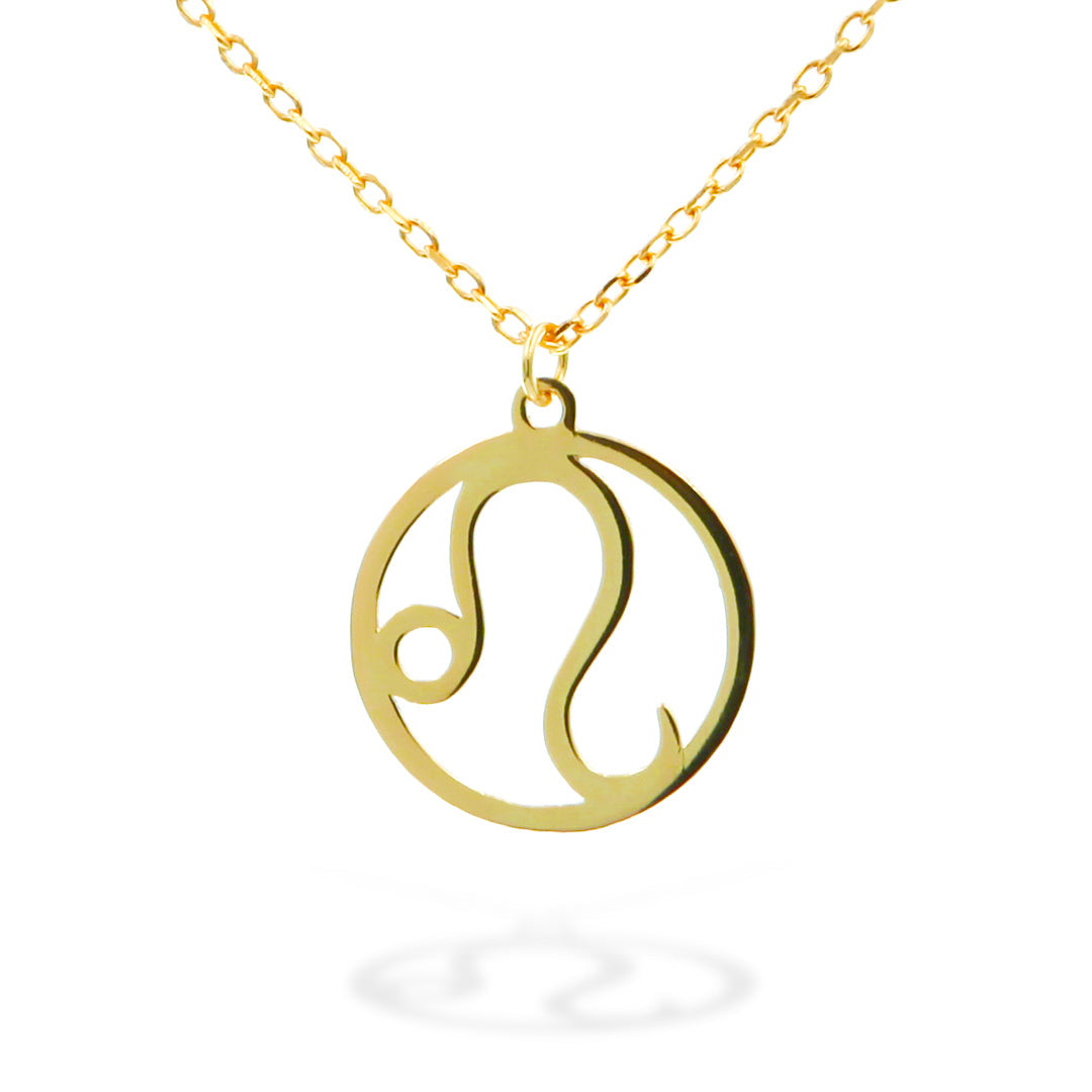 Horoscope Sign "Leo" Necklace in Gold Vermeil