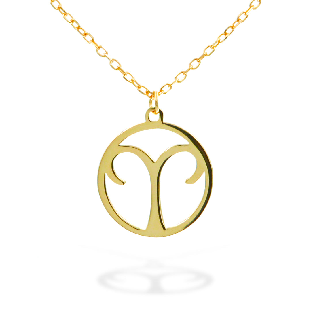 Horoscope Sign "Aries" Necklace in Gold Vermeil