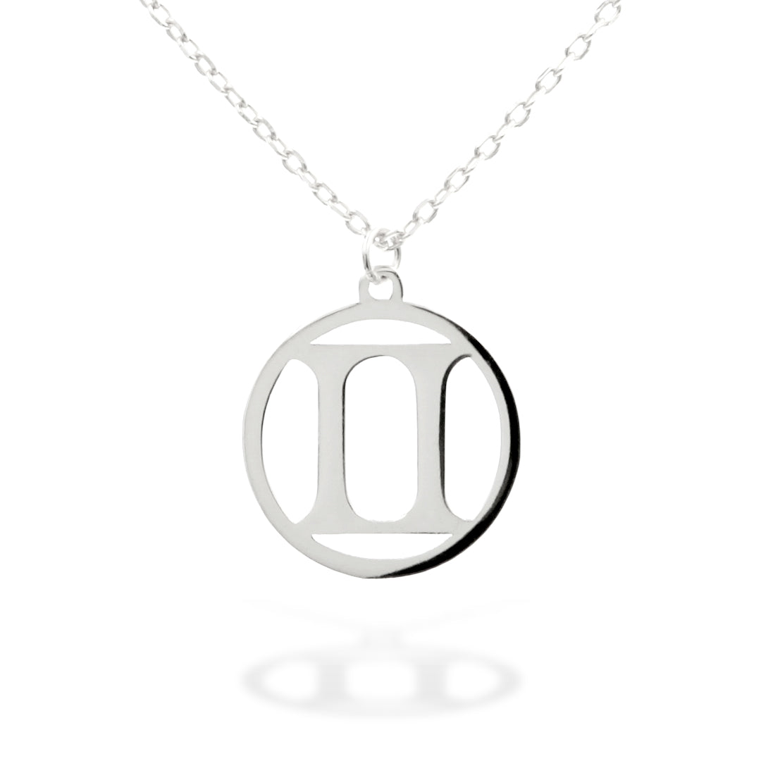 Horoscope Sign "Gemini" Necklace in Sterling Silver