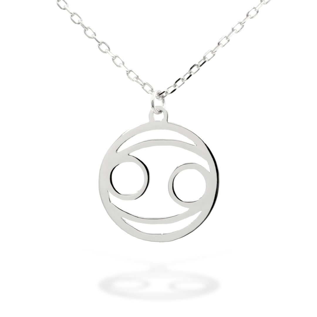 Horoscope Sign "Cancer" Necklace in Sterling Silver