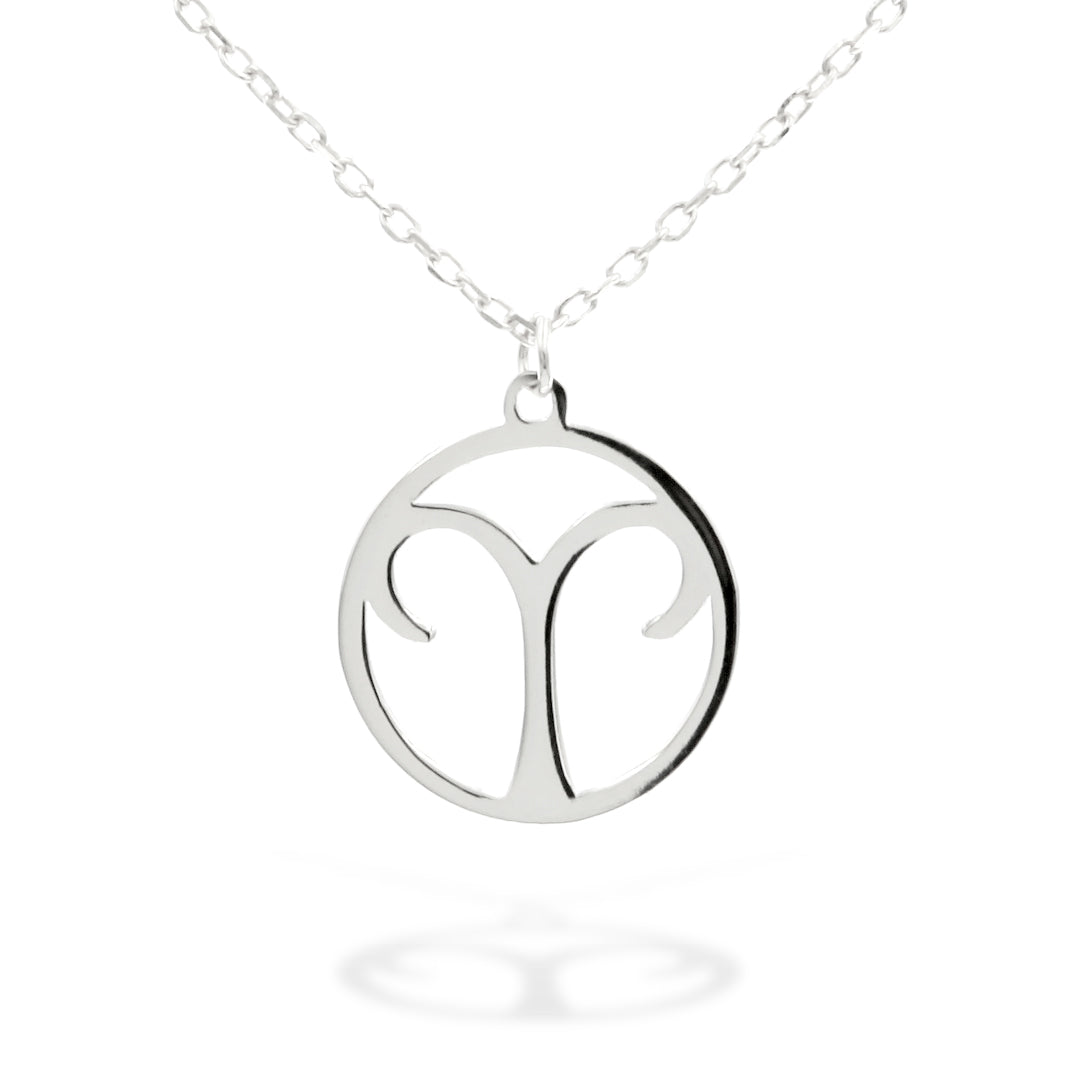 Horoscope Sign "Aries" Necklace in Sterling Silver