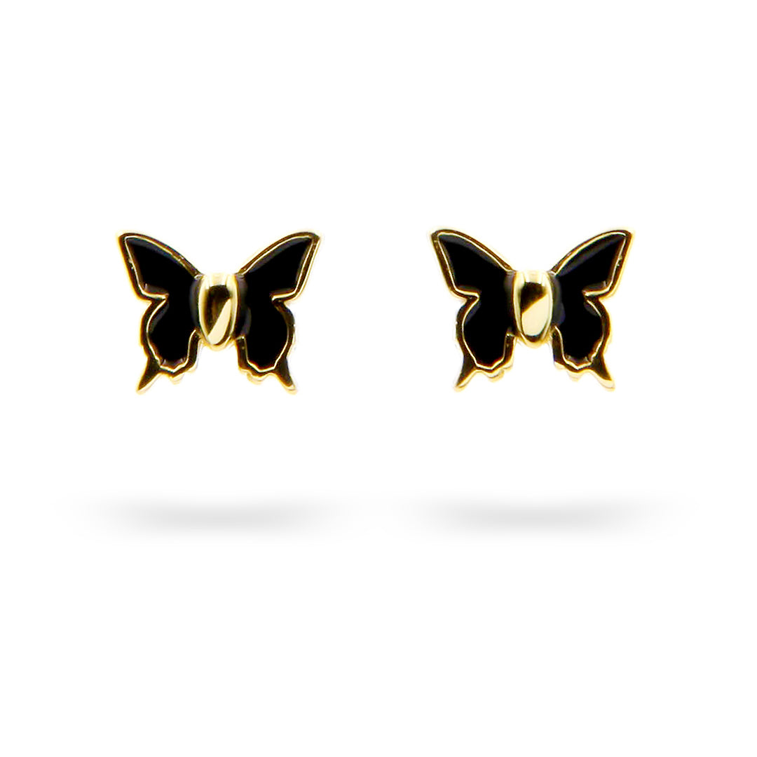 "Touch of Butterflies" Earrings in Gold Vermeil