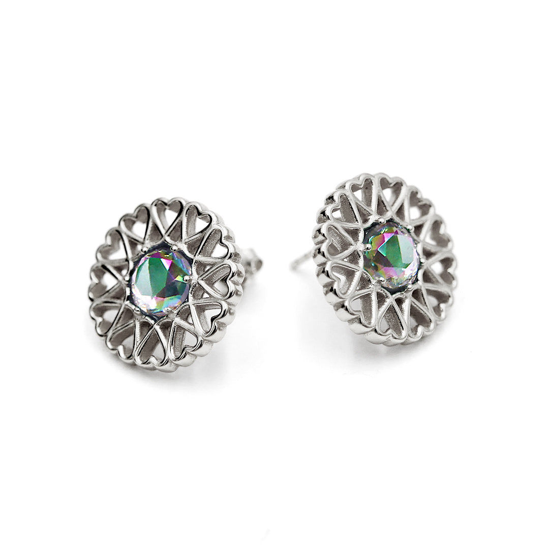 Amoare® Paris Earrings in Sterling Silver - Rhinestone