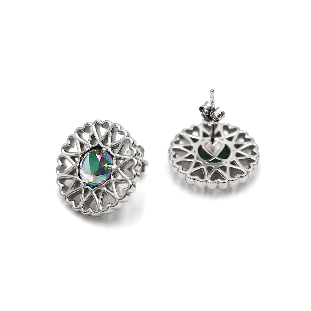 Amoare® Paris Earrings in Sterling Silver - Rhinestone